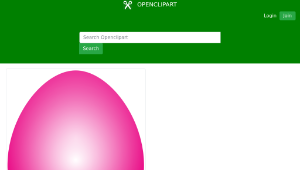 openclipart圖庫：Magenta Easter Egg縮圖
