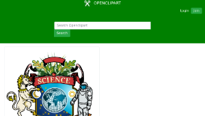 openclipart圖庫：coat of arms for science縮圖