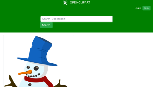 openclipart圖庫：Snowman縮圖
