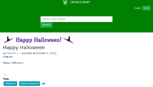 openclipart圖庫：Happy Halloween