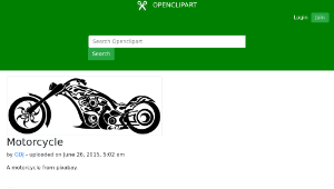 openclipart圖庫：Motorcycle縮圖