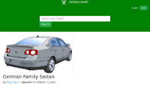 openclipart圖庫：German Family Sedan-資源代表圖