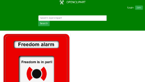 openclipart圖庫：Freedom alarm-資源代表圖