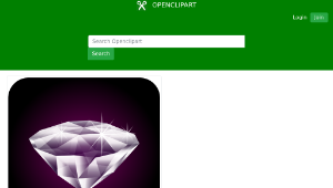 openclipart圖庫：Diamond (gemstone), deimantas-資源代表圖