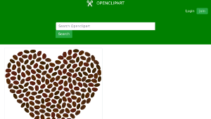 openclipart圖庫：Coffee Heart縮圖