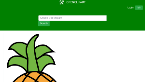 openclipart圖庫：Pineapple 2
