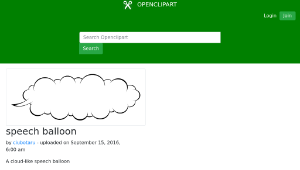 openclipart圖庫：speech balloon-資源代表圖