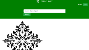 openclipart圖庫：Decorative Ornamental Floral Flourish Design 3縮圖