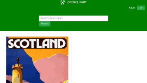 openclipart圖庫：Vintage Travel Poster Scotland-資源代表圖