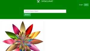 openclipart圖庫：Chromatic Flower 2 No Background