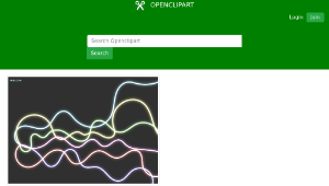 openclipart圖庫：Neon Abstract Desgin縮圖