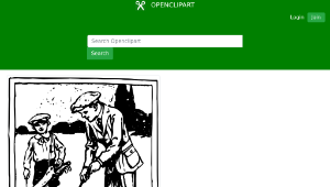 openclipart圖庫：Man Golfing縮圖
