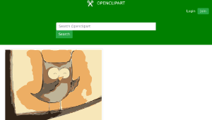openclipart圖庫：Owl Tablet Painting縮圖