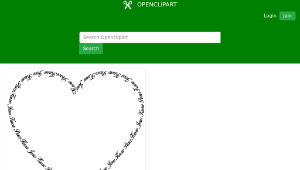 openclipart圖庫：Know Jesus Know Peace Heart Typography縮圖