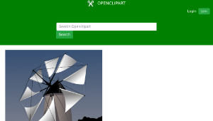 openclipart圖庫：Molino de viento mejorado縮圖