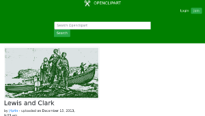 openclipart圖庫：Lewis and Clark-資源代表圖