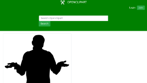 openclipart圖庫：Shrug縮圖