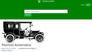 openclipart圖庫：Peerless Automobile-資源代表圖