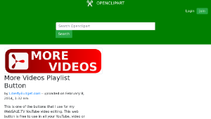openclipart圖庫：More Videos Playlist Button-資源代表圖