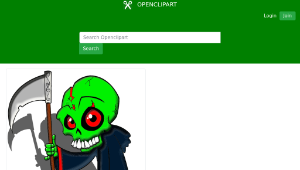 openclipart圖庫：Cartoon Grim Reaper-資源代表圖