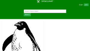 openclipart圖庫：penguin2縮圖