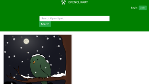 openclipart圖庫：Snowing again