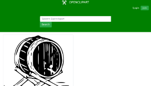 openclipart圖庫：Beer Barrel-資源代表圖