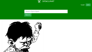 openclipart圖庫：angry boy縮圖