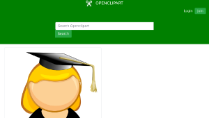 openclipart圖庫：Graduated student縮圖