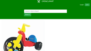 openclipart圖庫：Please put a boy on this big wheel and and finish in silhouette縮圖