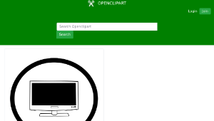 openclipart圖庫：Television Icon-資源代表圖