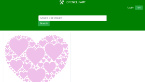 openclipart圖庫：Hearts In Heart - Pink-資源代表圖
