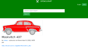 openclipart圖庫：Moskvitch 407-資源代表圖