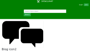 openclipart圖庫：Blog icon2-資源代表圖