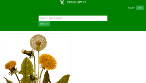 openclipart圖庫：Common dandelion (detailed)-資源代表圖