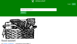 openclipart圖庫：food basket-資源代表圖