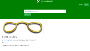 openclipart圖庫：Spectacles-資源代表圖