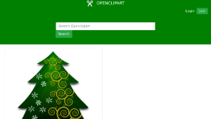 openclipart圖庫：2015 Xmas Tree v1-資源代表圖