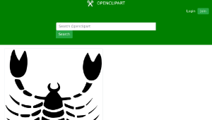 openclipart圖庫：Scorpio drawing 4-資源代表圖