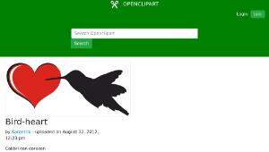 openclipart圖庫：Bird-heart-資源代表圖
