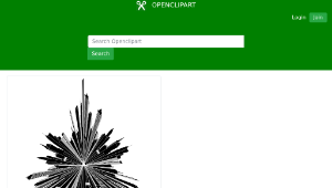 openclipart圖庫：Cityscape Skyline Triangular縮圖