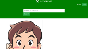 openclipart圖庫：Business man using a phone-資源代表圖