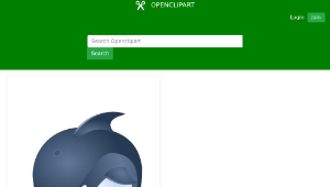 openclipart圖庫：Jumping dolphin-資源代表圖