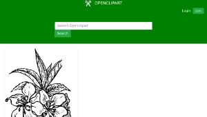 openclipart圖庫：Almond plant 1縮圖