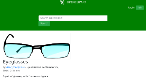 openclipart圖庫：Eyeglasses-資源代表圖