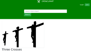 openclipart圖庫：Three Crosses-資源代表圖