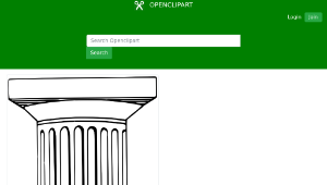 openclipart圖庫：Doric column縮圖