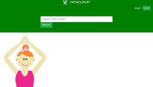 openclipart圖庫：Cute Cartoon Ballerina縮圖