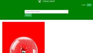 openclipart圖庫：Snow globe large-資源代表圖