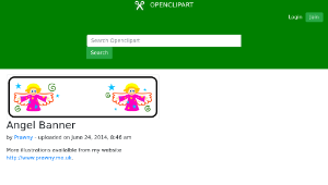 openclipart圖庫：Angel Banner-資源代表圖